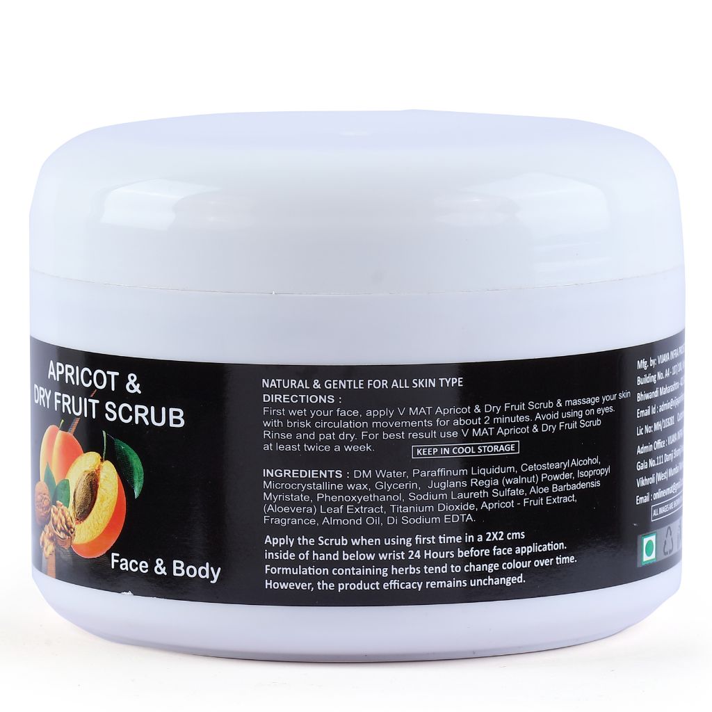 VMAT Apricot & Dry Fruit Scrub for Face & Body